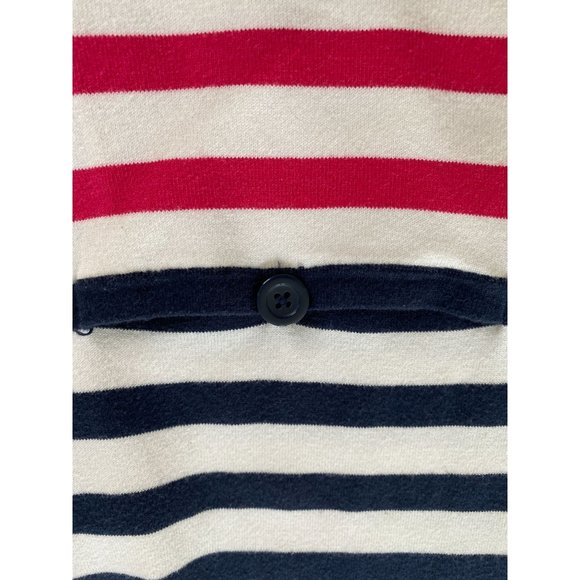 Jones New York Nautical Button Down Striped Knit Cardigan with Pockets Size 2X - Picture 6 of 10